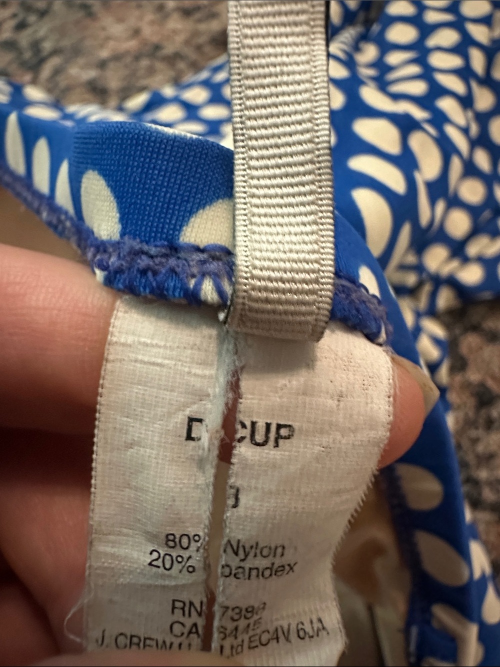 J. Crew Blue One-Piece Swimsuit with White Polka Dots - Picture 10 of 14